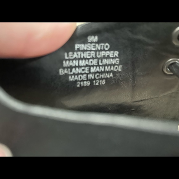 Nine west open toe ankle boots, leather strap with wooden heels - Picture 6 of 6